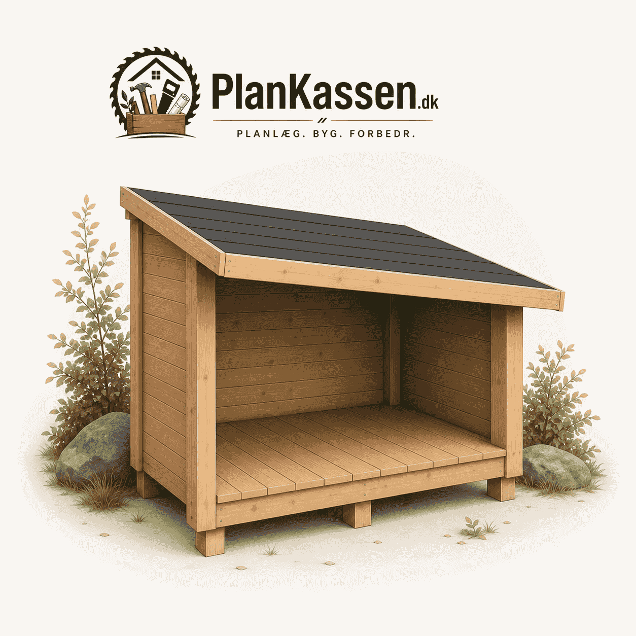 Klassisk shelter — illustration